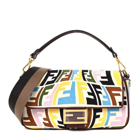 FENDI X SARA COLEMAN Canvas Vitello King Seta FF Fish 